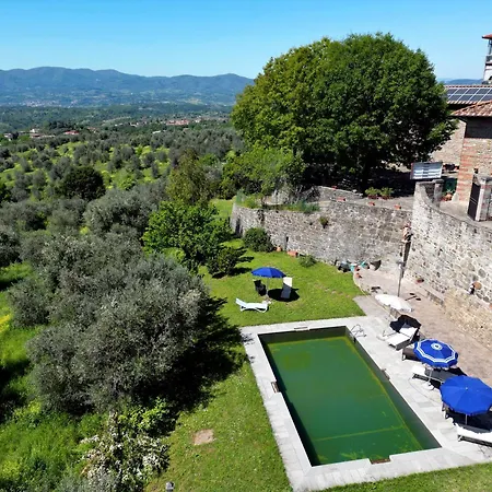 La Pietra Piana Panoramica Con E Piscina Naturale Vicino Firenze *