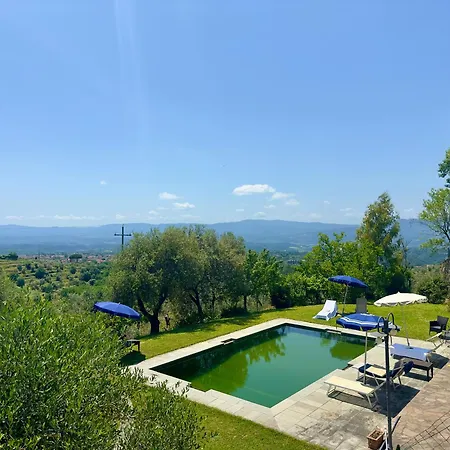 La Pietra Piana Panoramica Con E Piscina Naturale Vicino Firenze Villa *