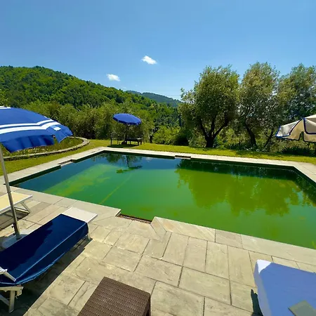 La Pietra Piana Panoramica Con E Piscina Naturale Vicino Firenze *
